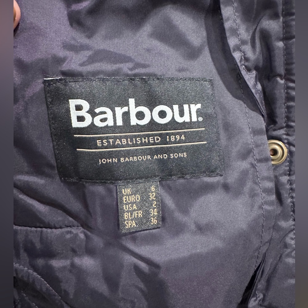 NWT Barbour navy quilted Beadnell jacket - Picture 7 of 10